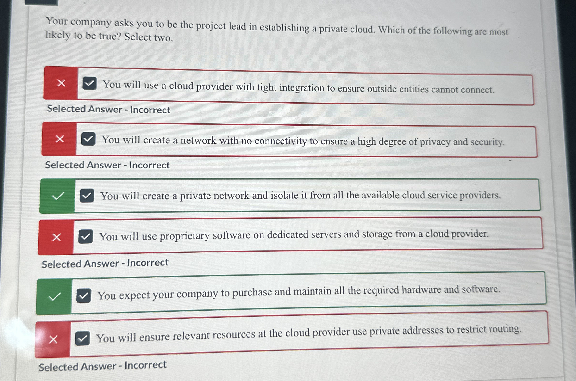 Your company asks you to be the project lead in