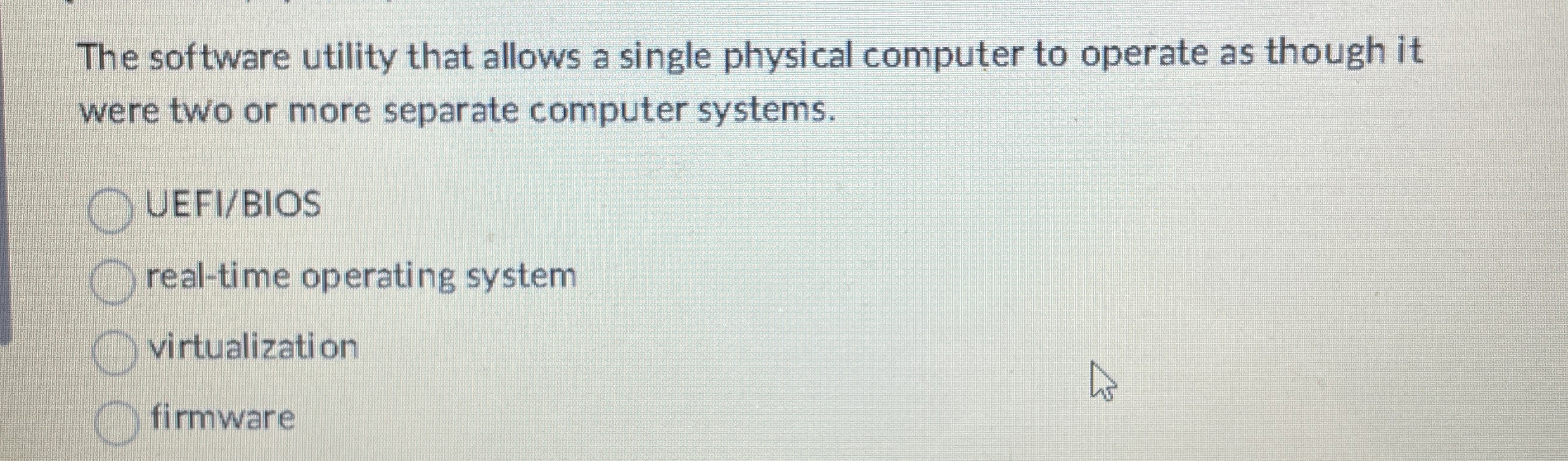 The software utility that allows a single