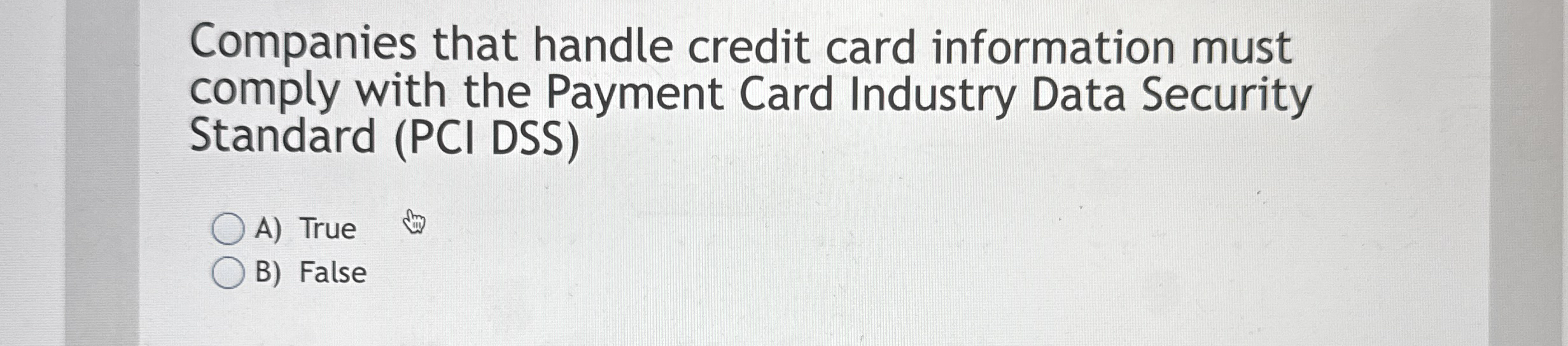 Companies that handle credit card information