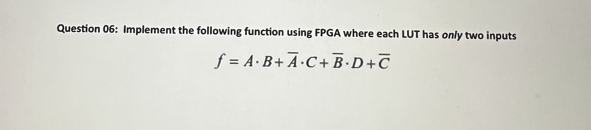 Question 0 6 : Implement the following function