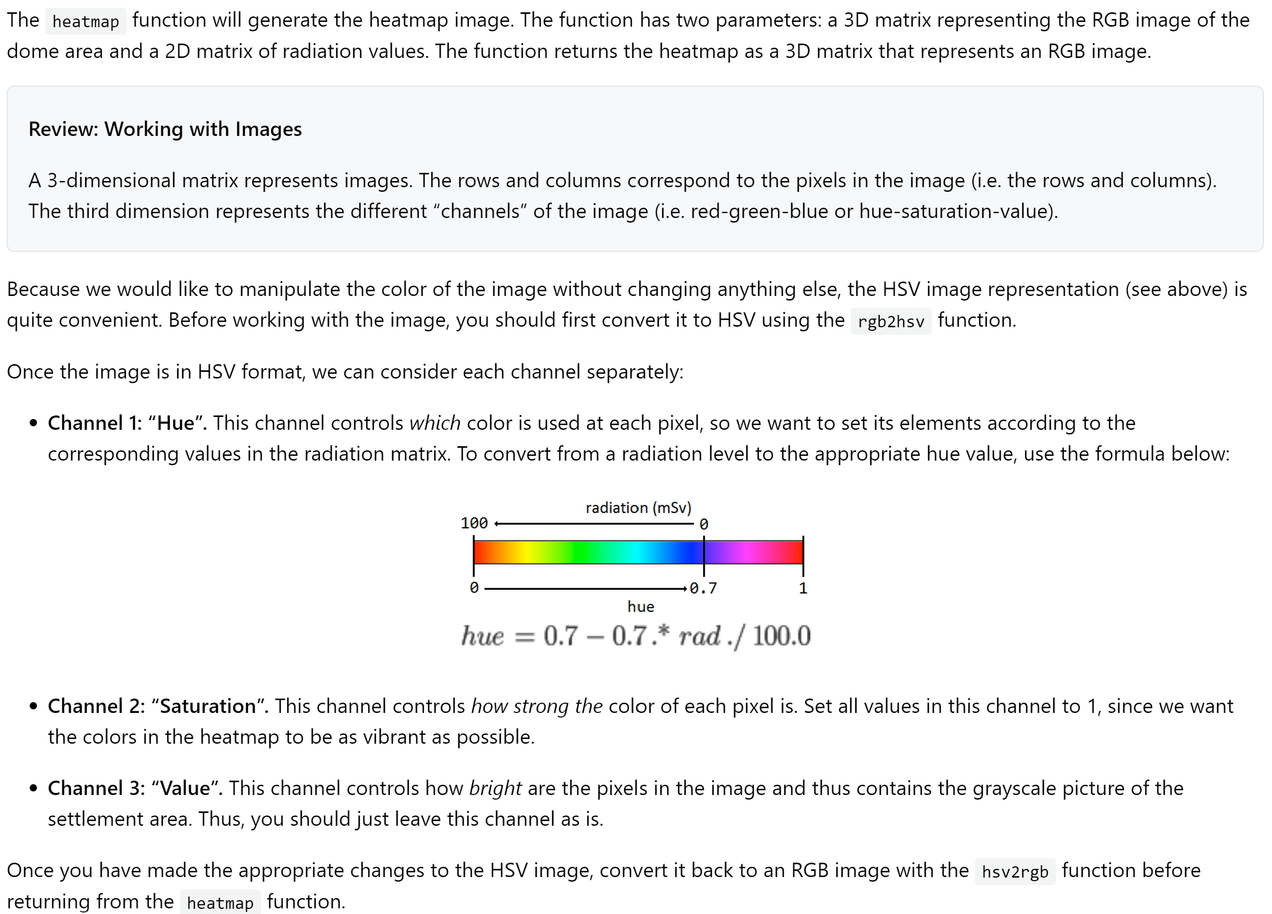 The heatmap function will generate the heatmap