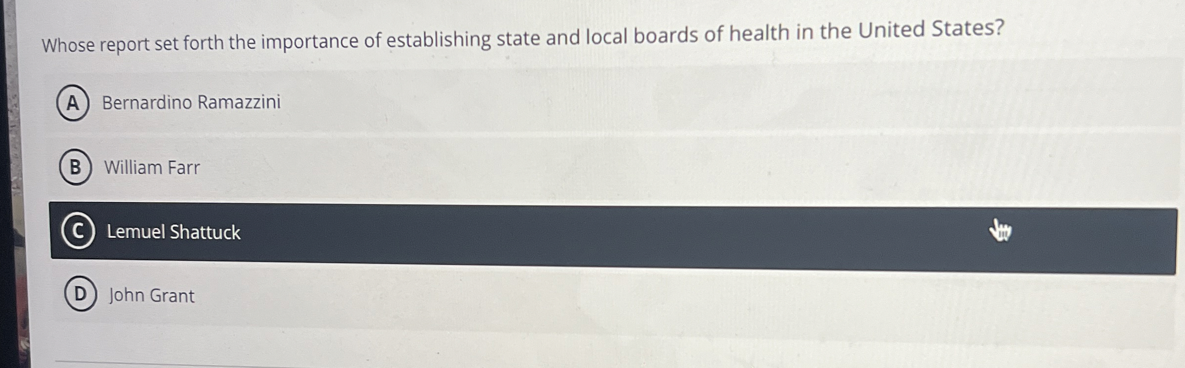 Whose report set forth the importance of