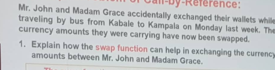 - Kererence:Mr . John and Madam Grace