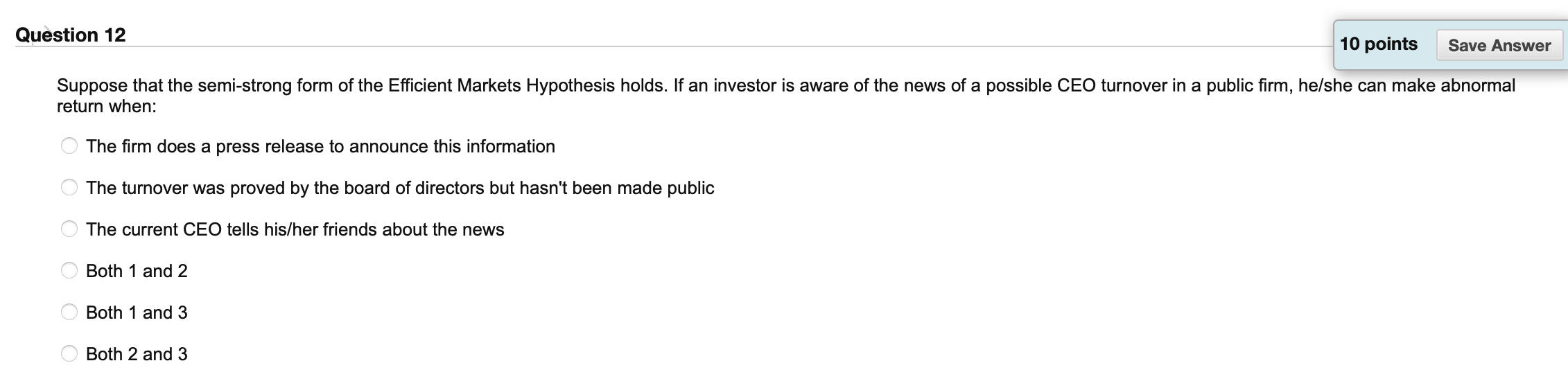 Questlon 1 1 ' 10 points Save Answer Under the