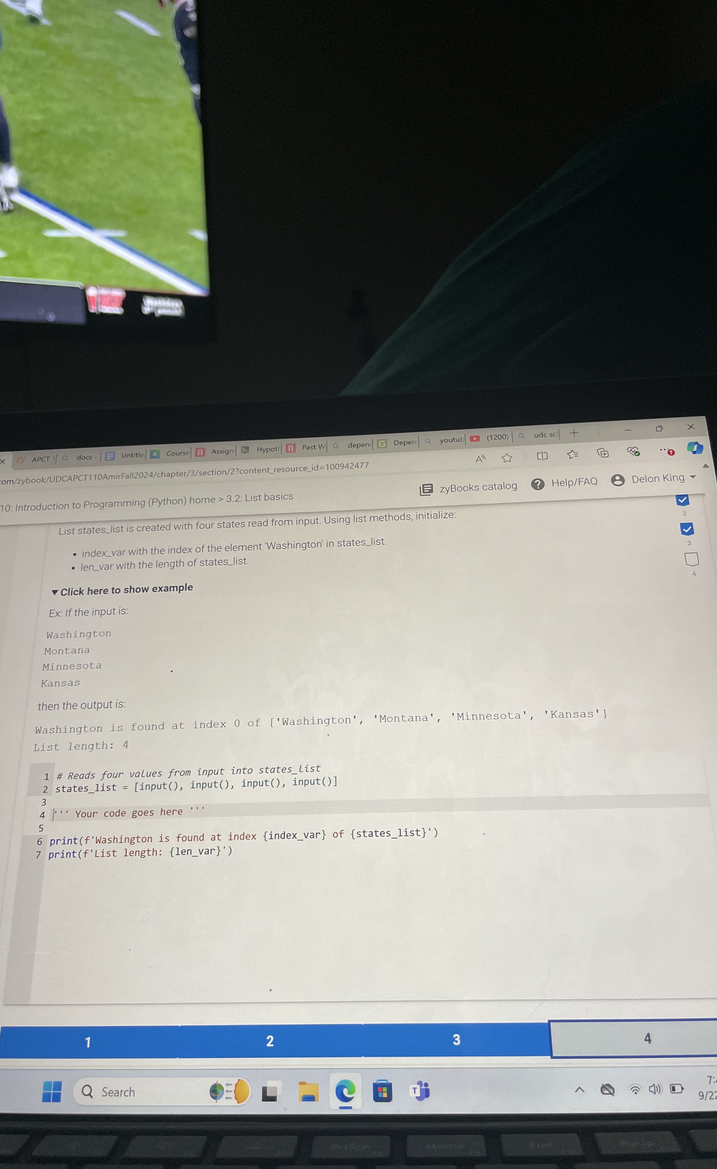 1 0 : Introduction to Programming ( Python ) home