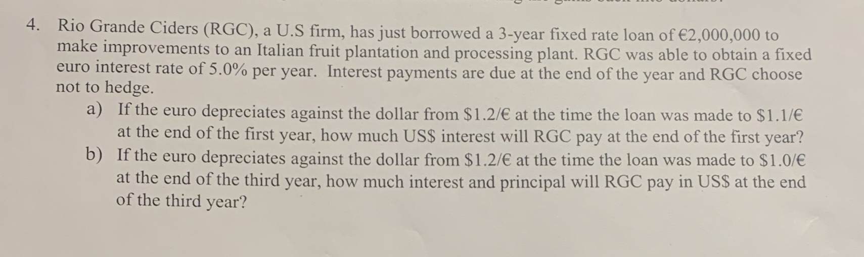 please solve for a) and b). no excel formulas.