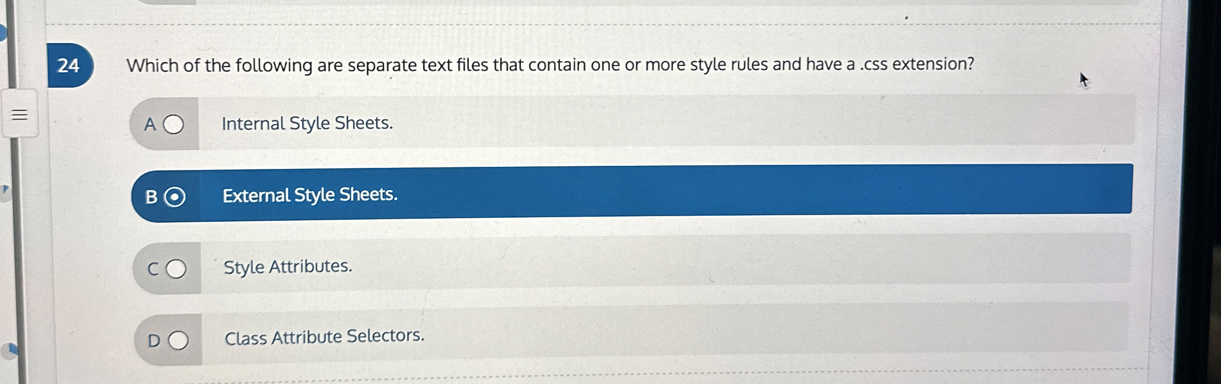 2 4 Which of the following are separate text