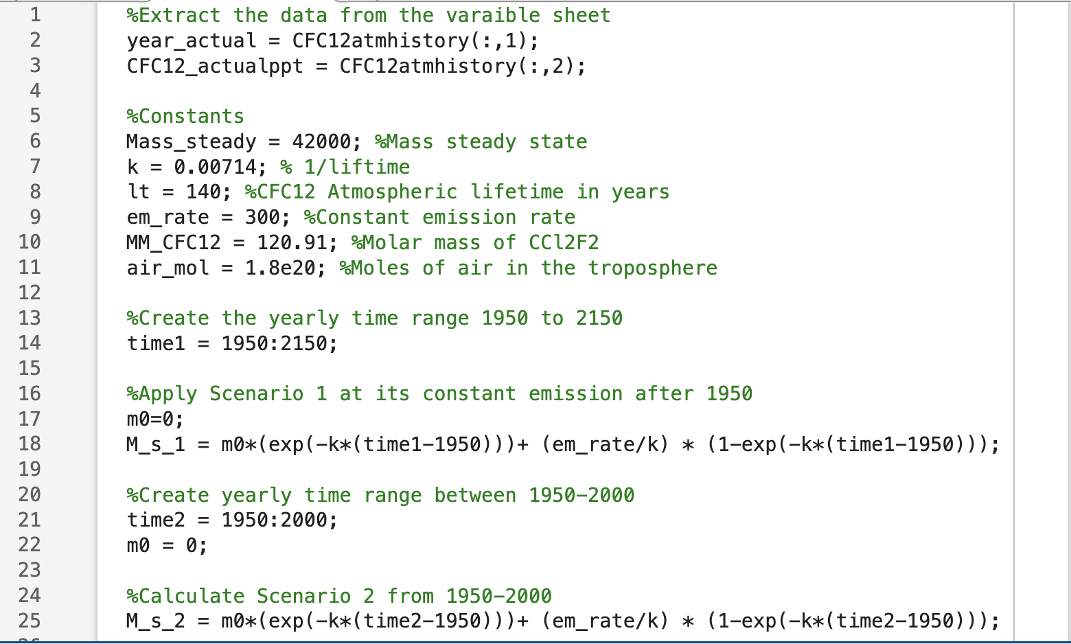 Under Scenario 2 , revise your model to calculate
