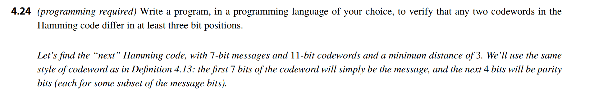 4 . 2 4 ( programming required ) Write a program,