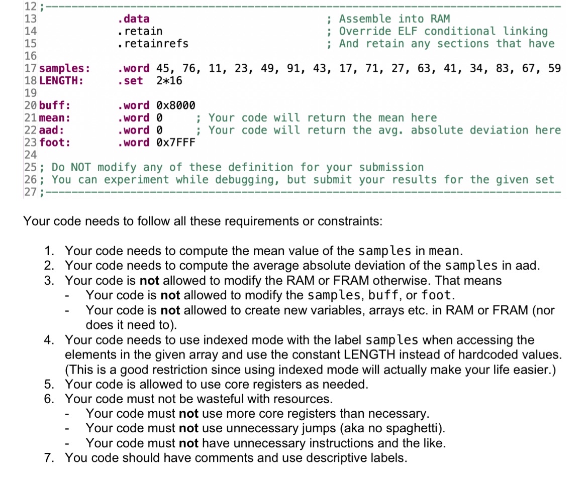 Part 1 : Coding task - Average Absolute Deviation