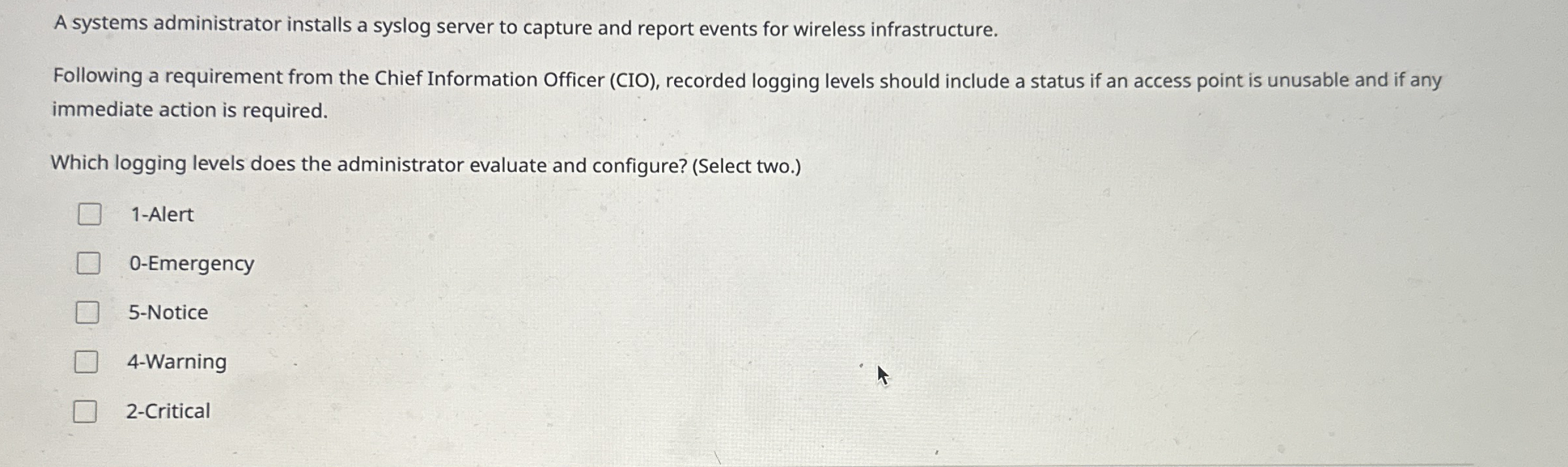 A systems administrator installs a syslog server