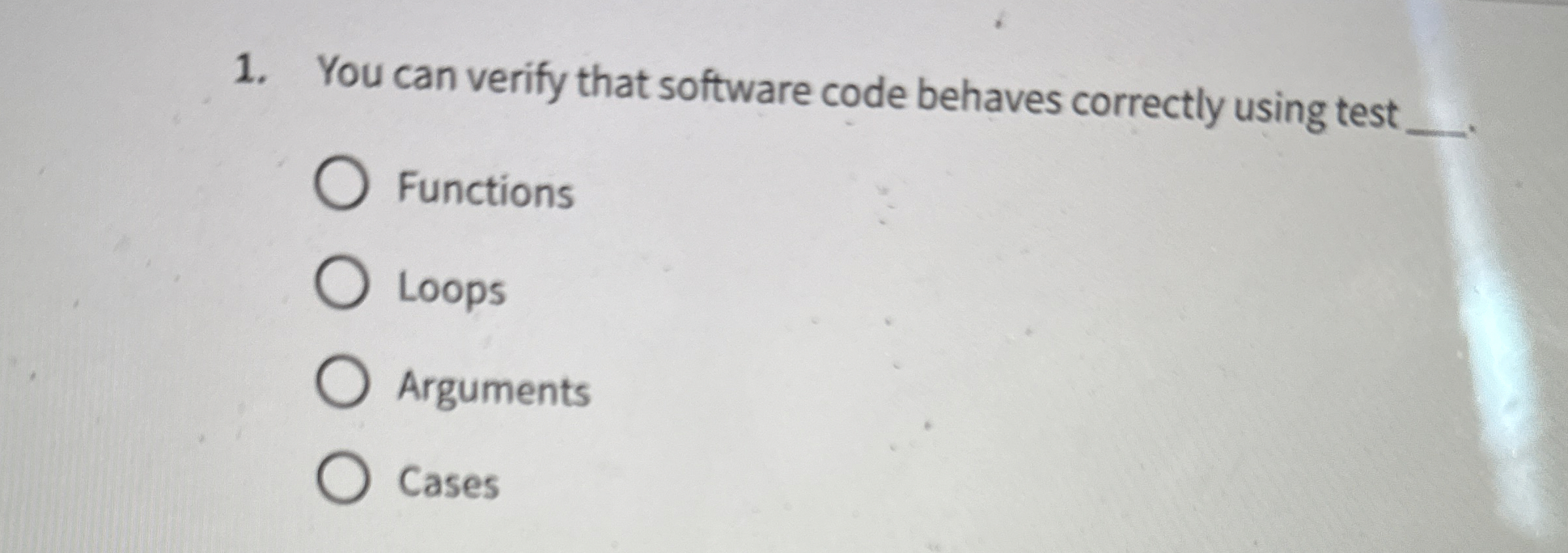 You can verify that software code behaves