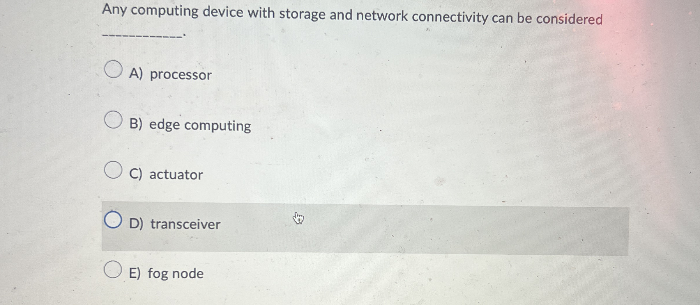 Any computing device with storage and network