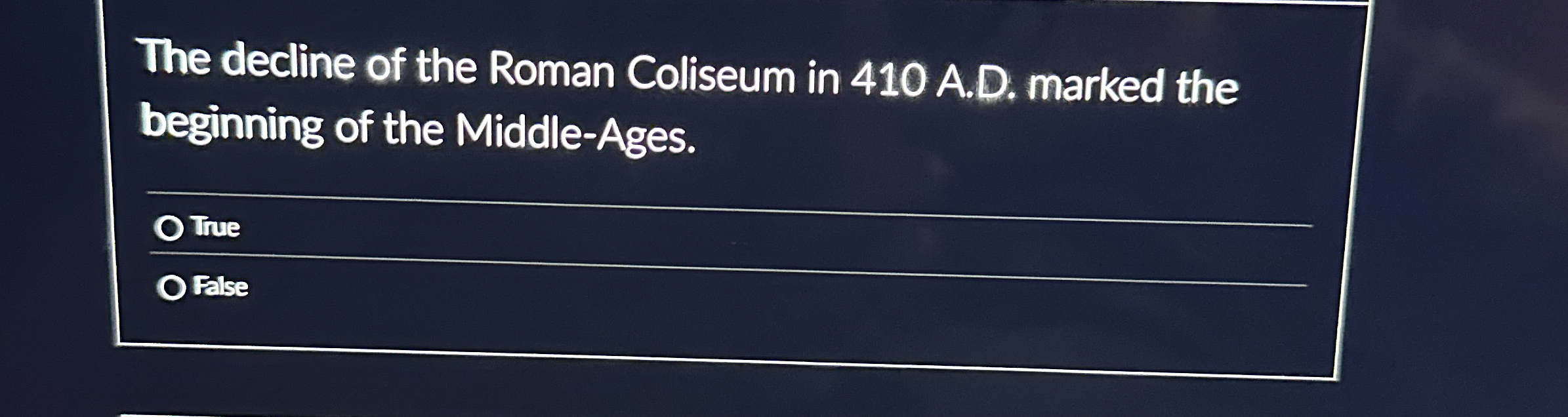 The decline of the Roman Coliseum in 4 1 0 A . D