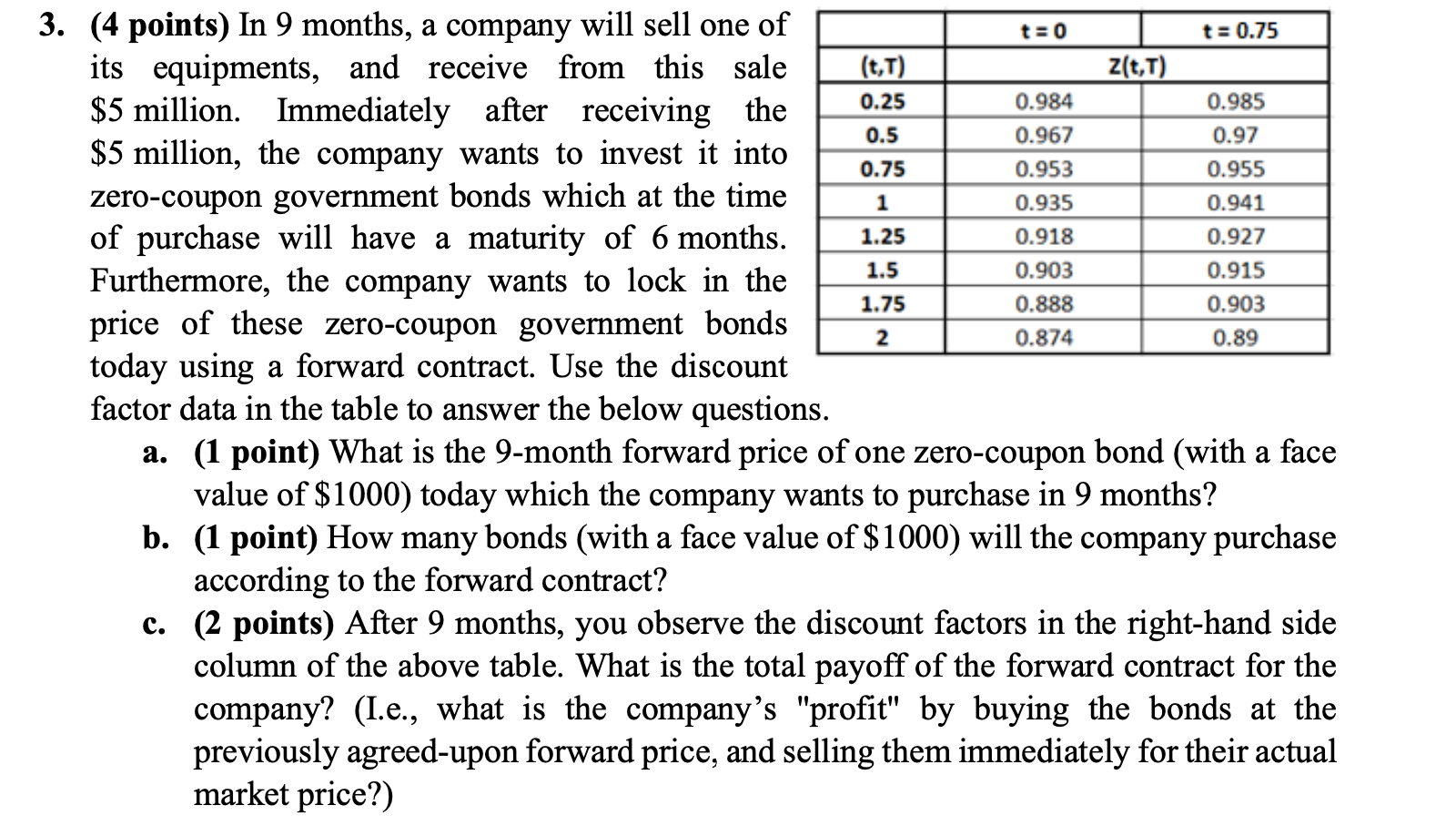 Answer appropriately 2. a) (7 points) The