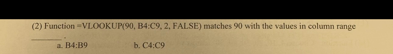 ( 2 ) Function , FALSE