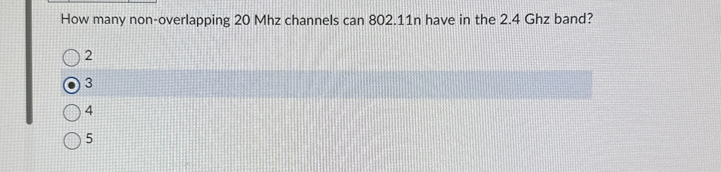 How many non - overlapping 2 0 Mhz channels can 8