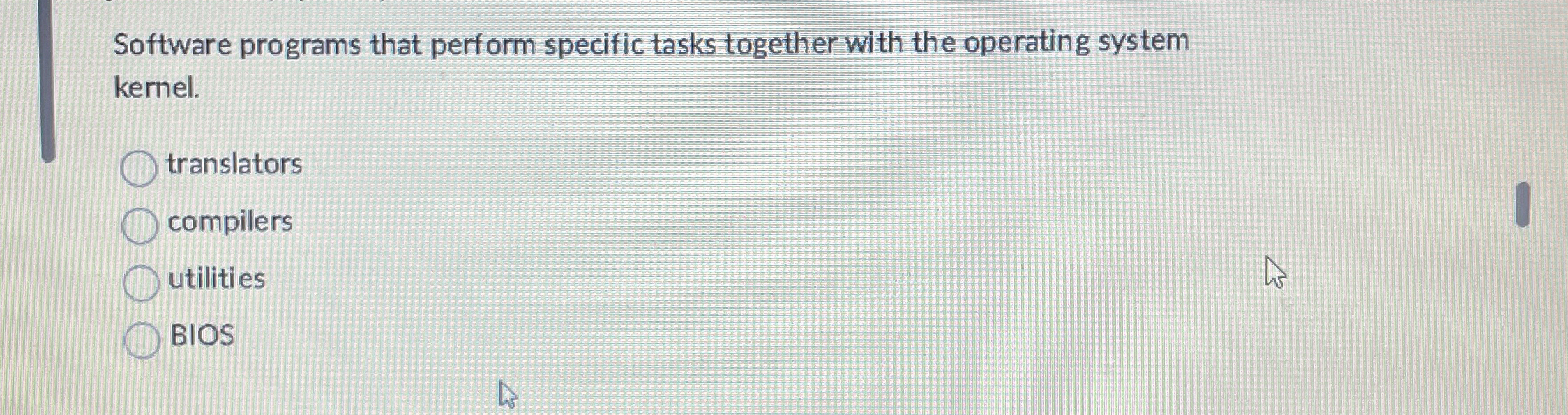 Software programs that perform specific tasks