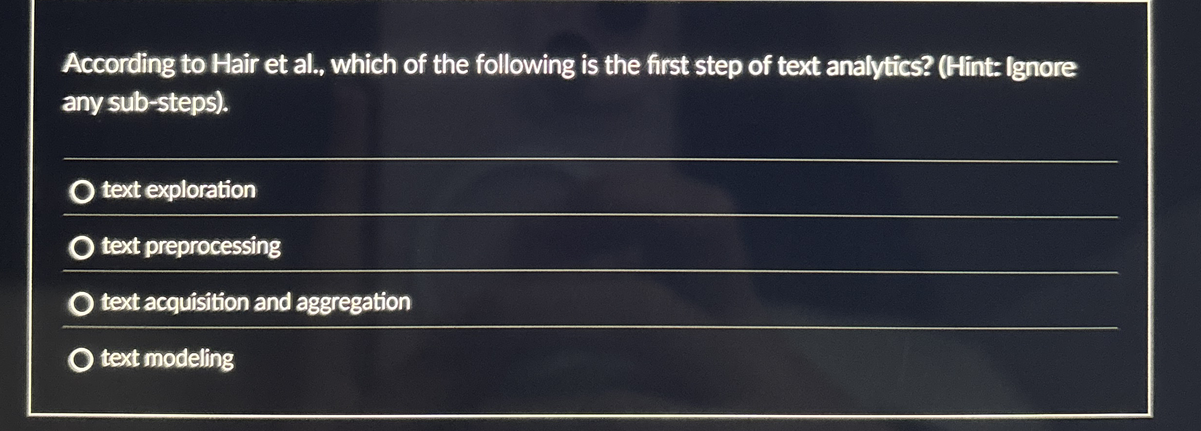 According to Hair et al . , which of the