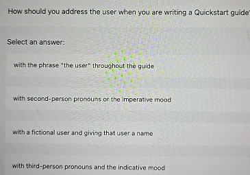 How should you address the user when you are