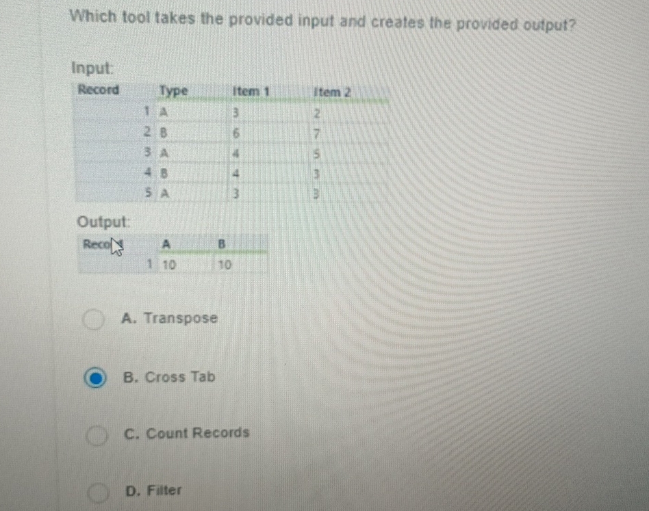 Which tool takes the provided input and creates