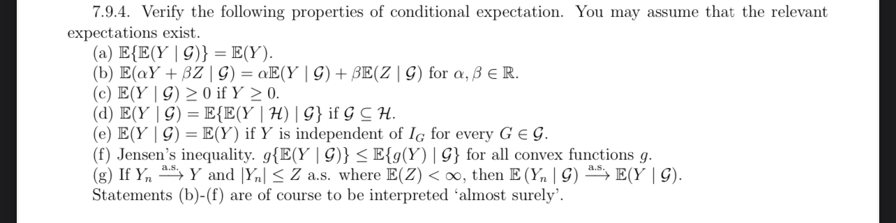 7 . 9 . 4 . Verify the following properties of