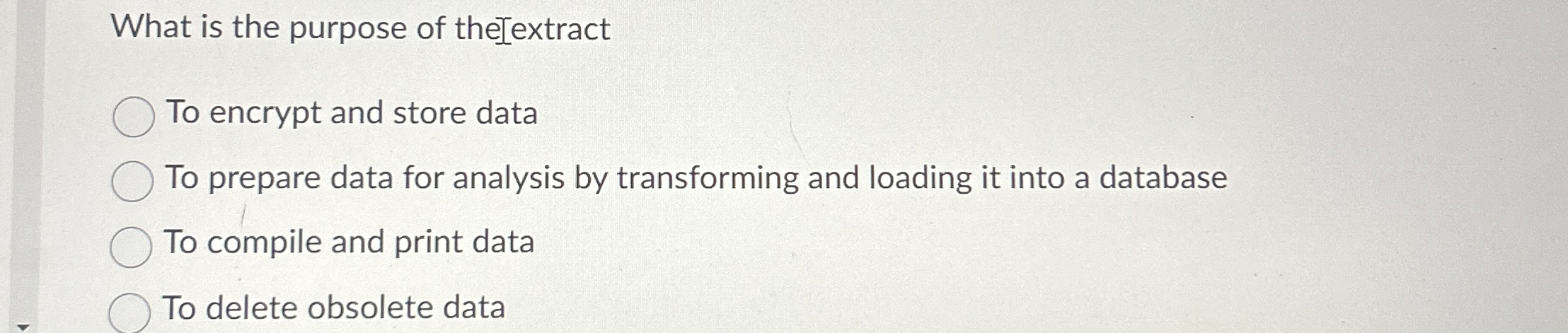 What is the purpose of the exextract To encrypt