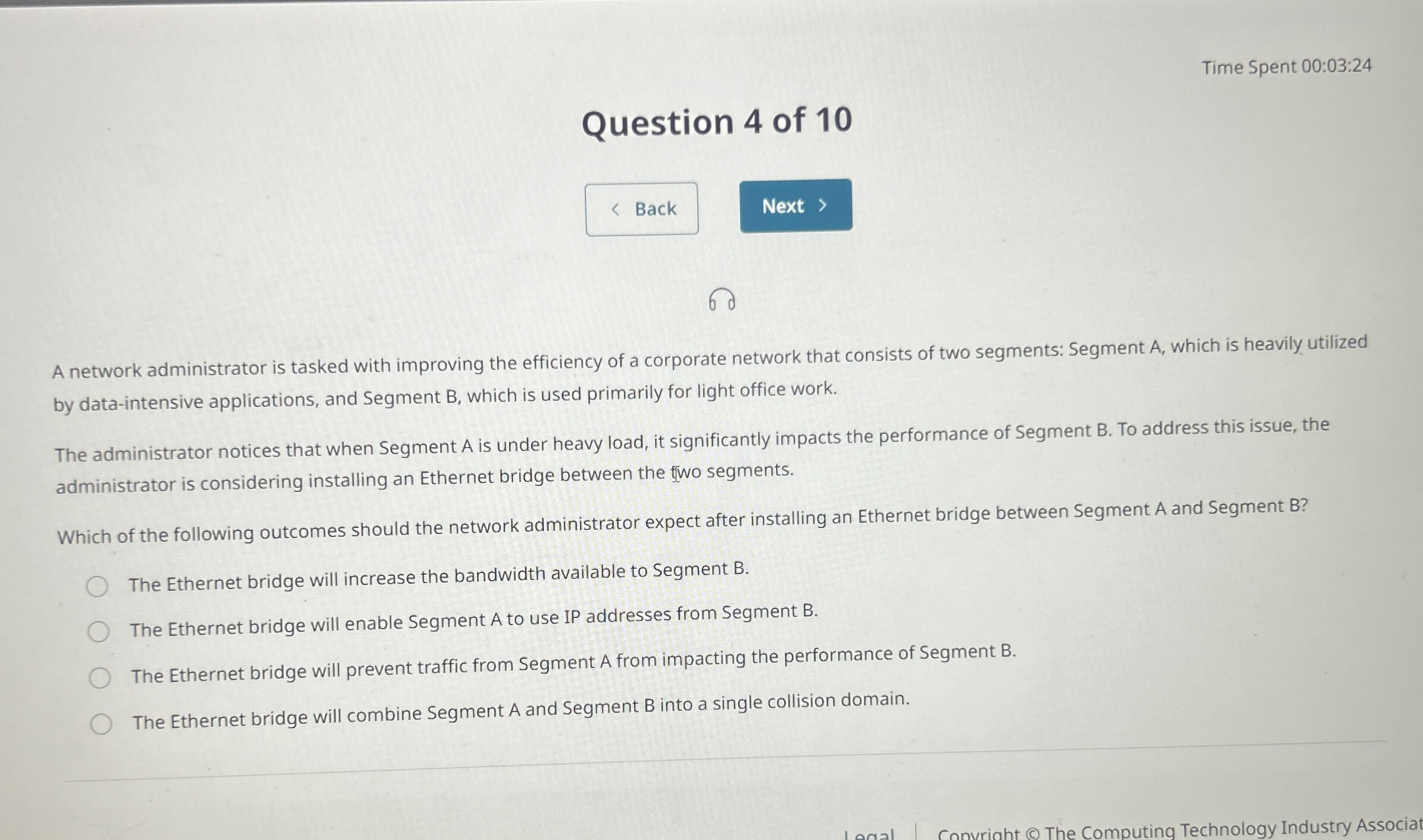 A network administrator is tasked with improving
