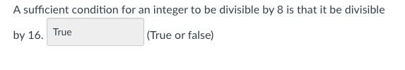 A sufficient condition for an integer to be