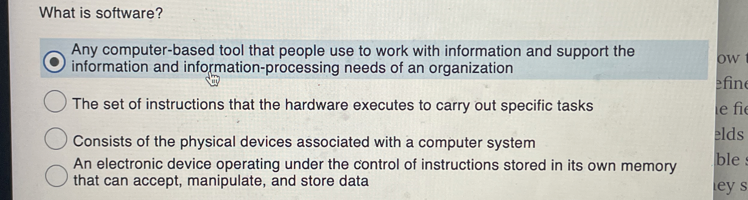 What is software? Any computer - based tool that