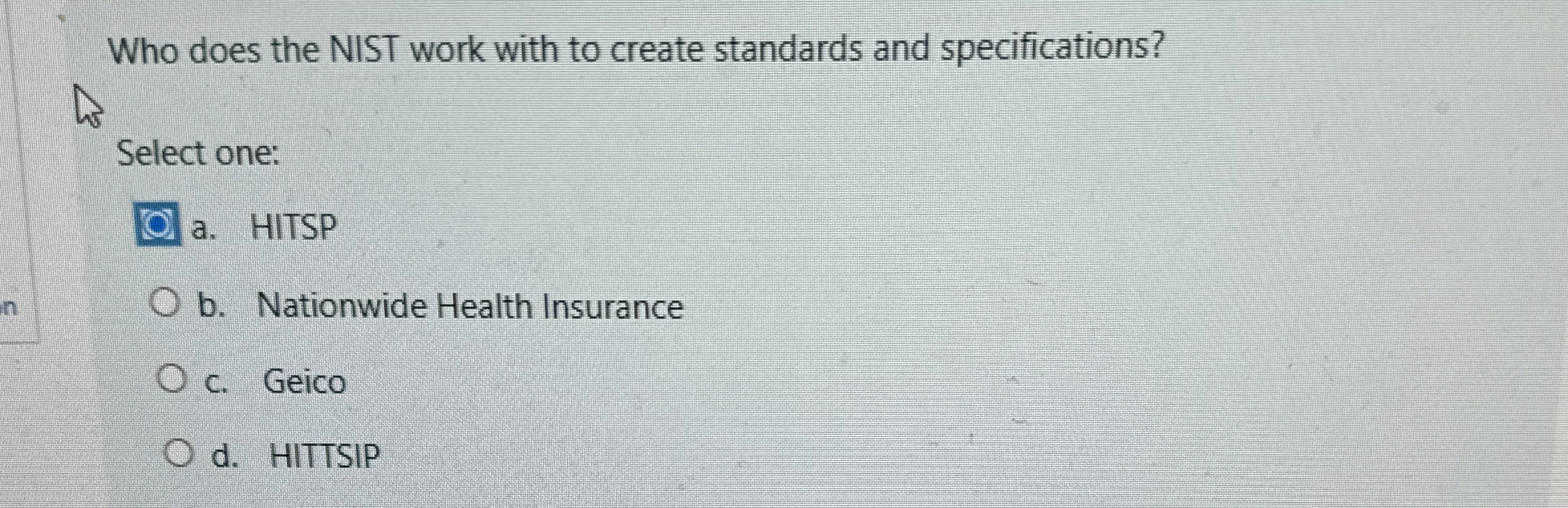 Who does the NIST work with to create standards