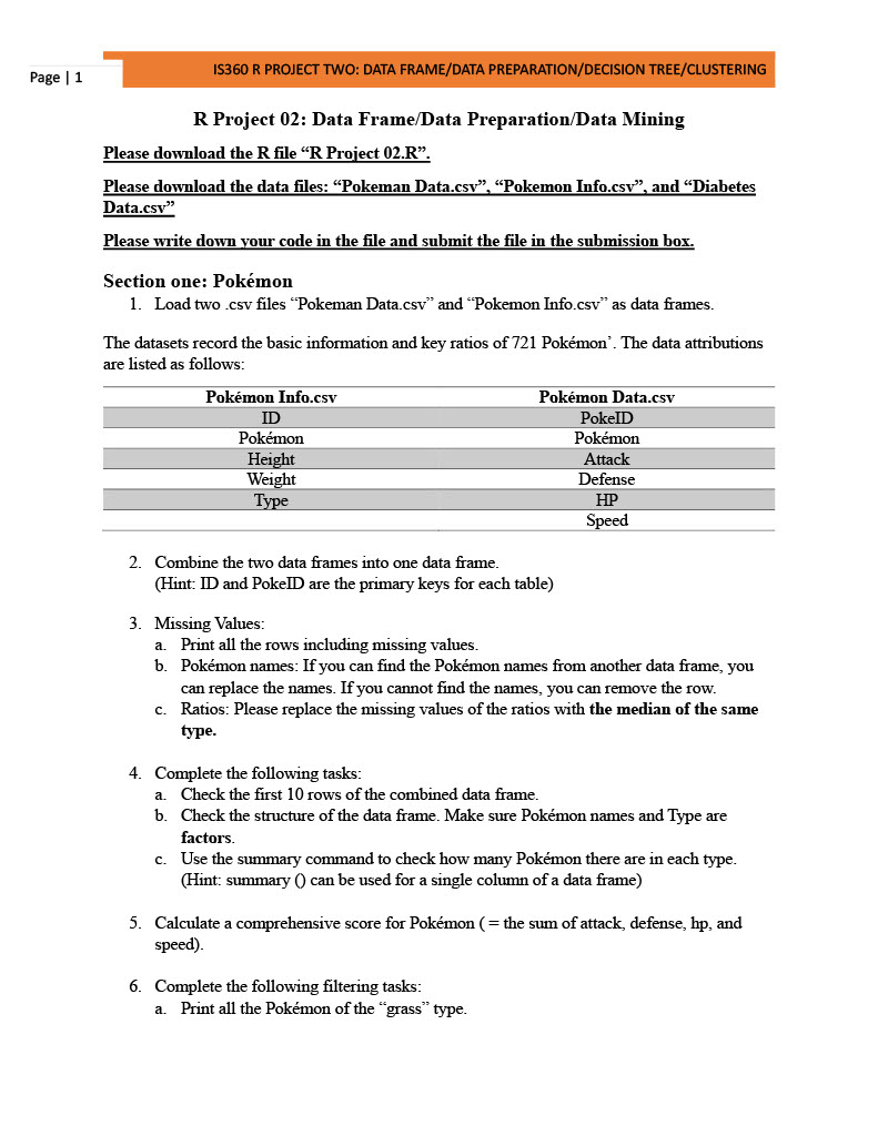 R Project 0 2 : Data Frame / Data Preparation /