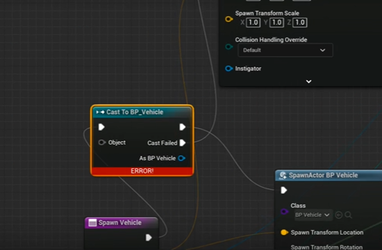 what can I connect to object and as bp vehicles
