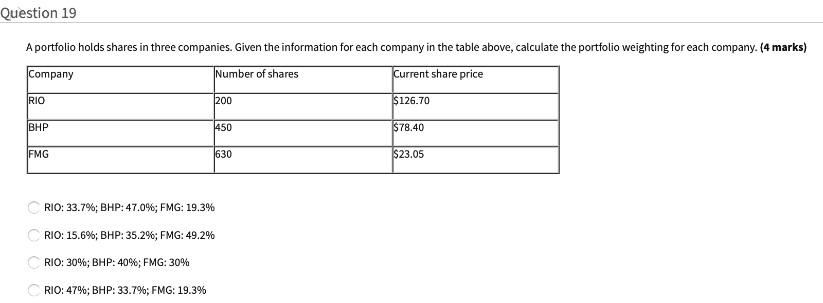 Hi, can you please help answer these multi choice