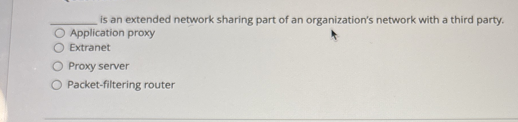 is an extended network sharing part of an
