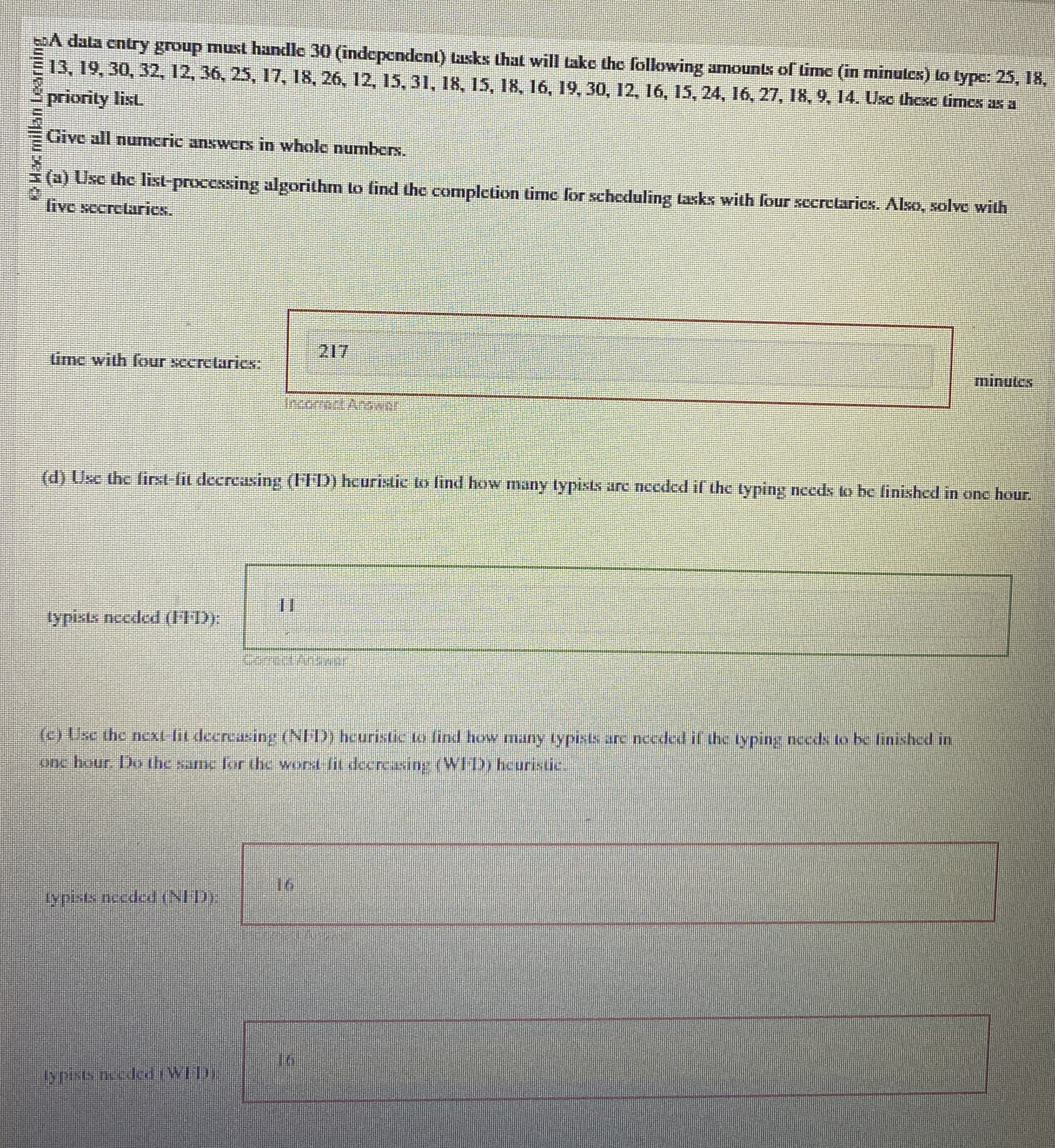 The only rigjt answer is the FFD = 1 1 .