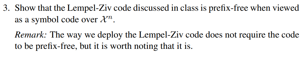 Can you tell me what the Lemple - Ziv code is :