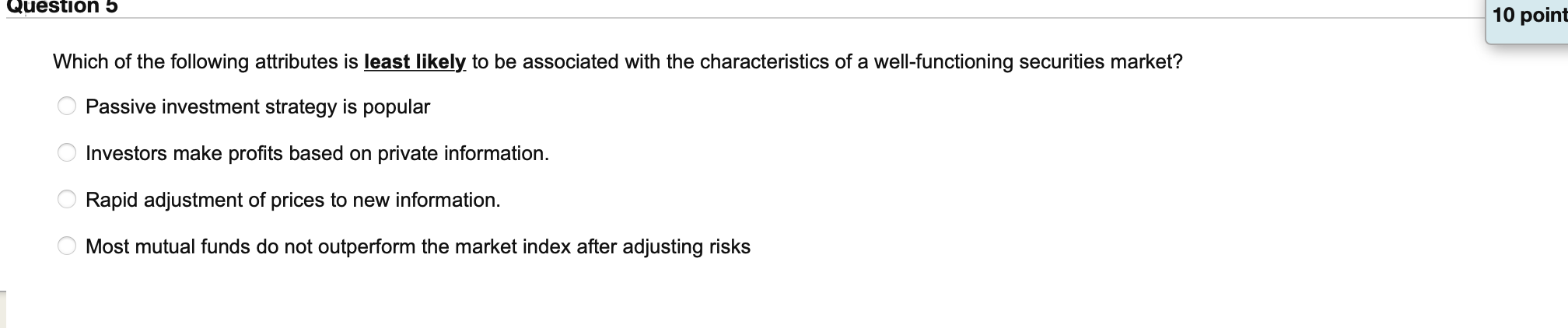 Question 4 ' 10 points Save Answer Suppose that