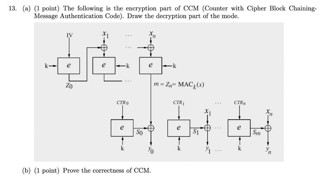 1 3 . ( a ) ( 1 point ) The following is the