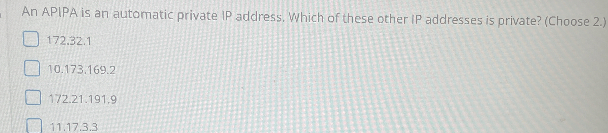 An APIPA is an automatic private IP address.