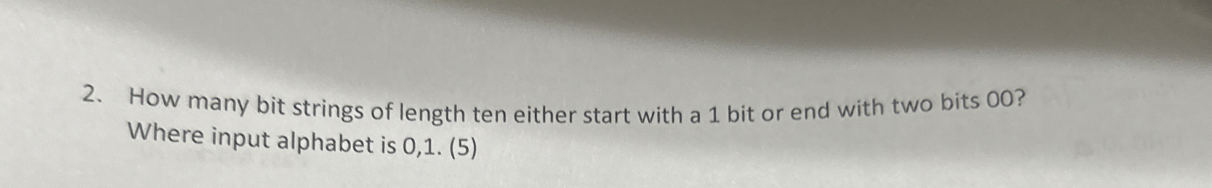 How many bit strings of length ten either start