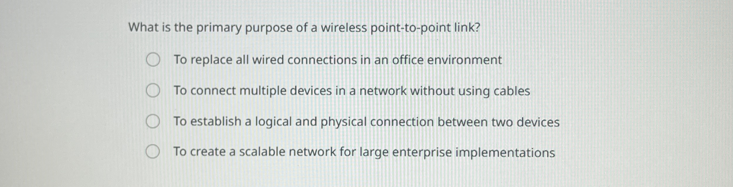 What is the primary purpose of a wireless point -