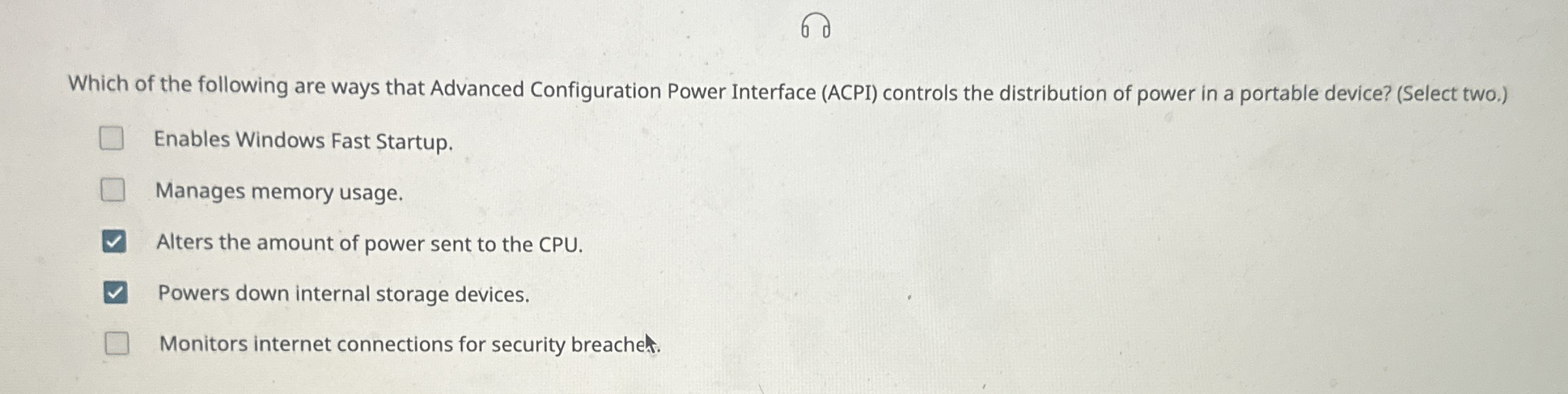 Which of the following are ways that Advanced