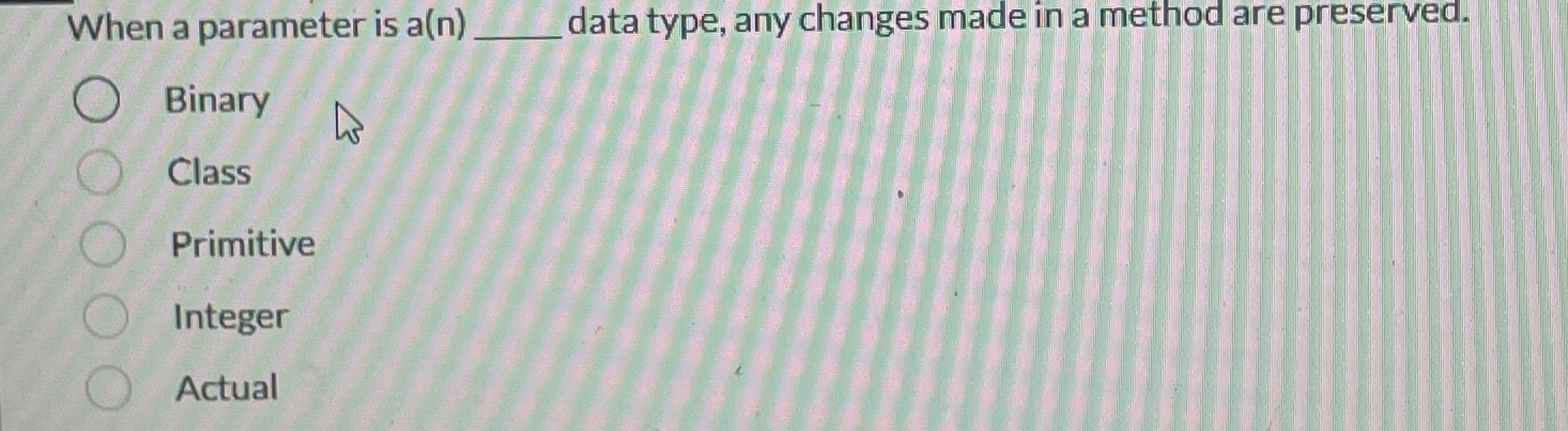 When a parameter is a ( n ) q , data type, any