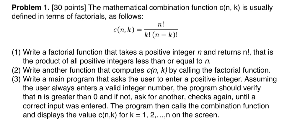 Problem 1 . [ 3 0 points ] The mathematical