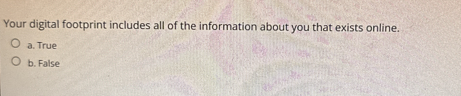 Your digital footprint includes all of the