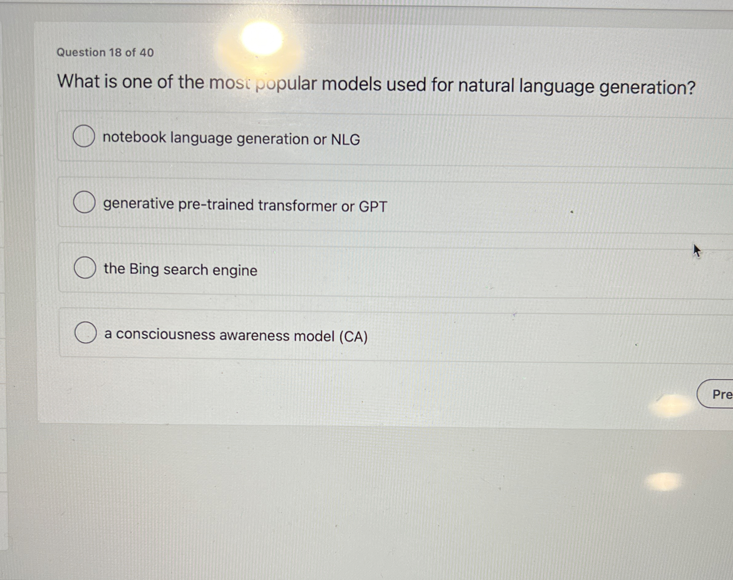 Question 1 8 of 4 0 What is one of the mosi