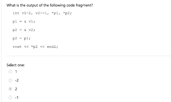 What is the output of the following code