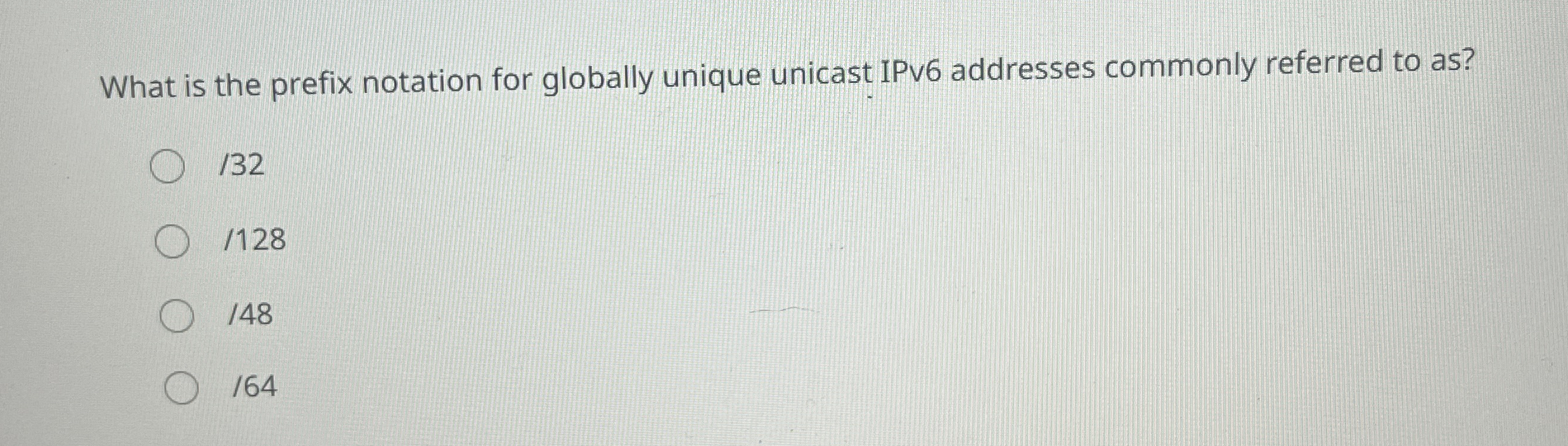 What is the prefix notation for globally unique
