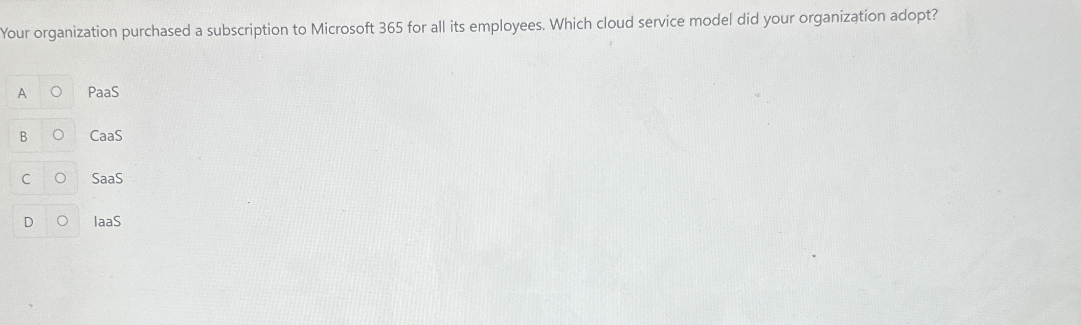 Your organization purchased a subscription to